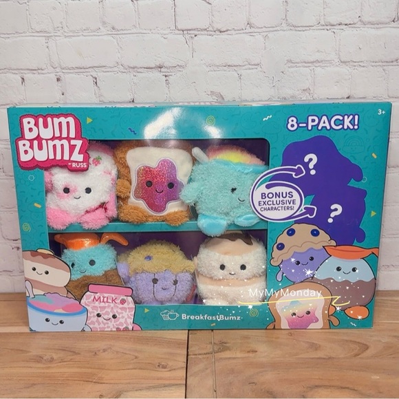 Bum Bumz Russ Breakfast Plush Set of 8 - Picture 1 of 3